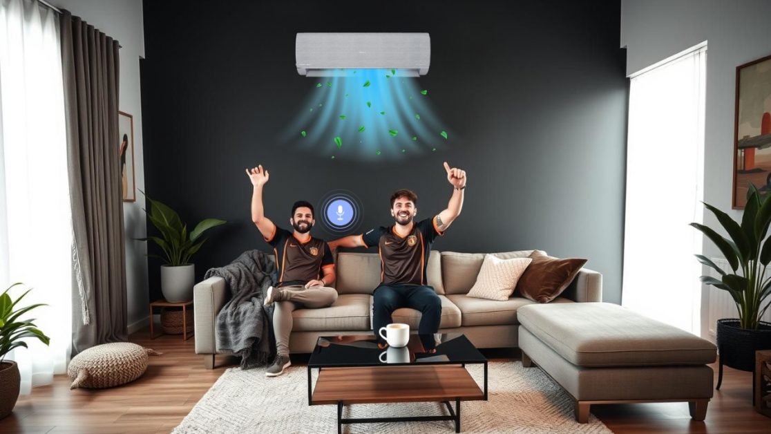 App and Voice Control in Air Conditioner