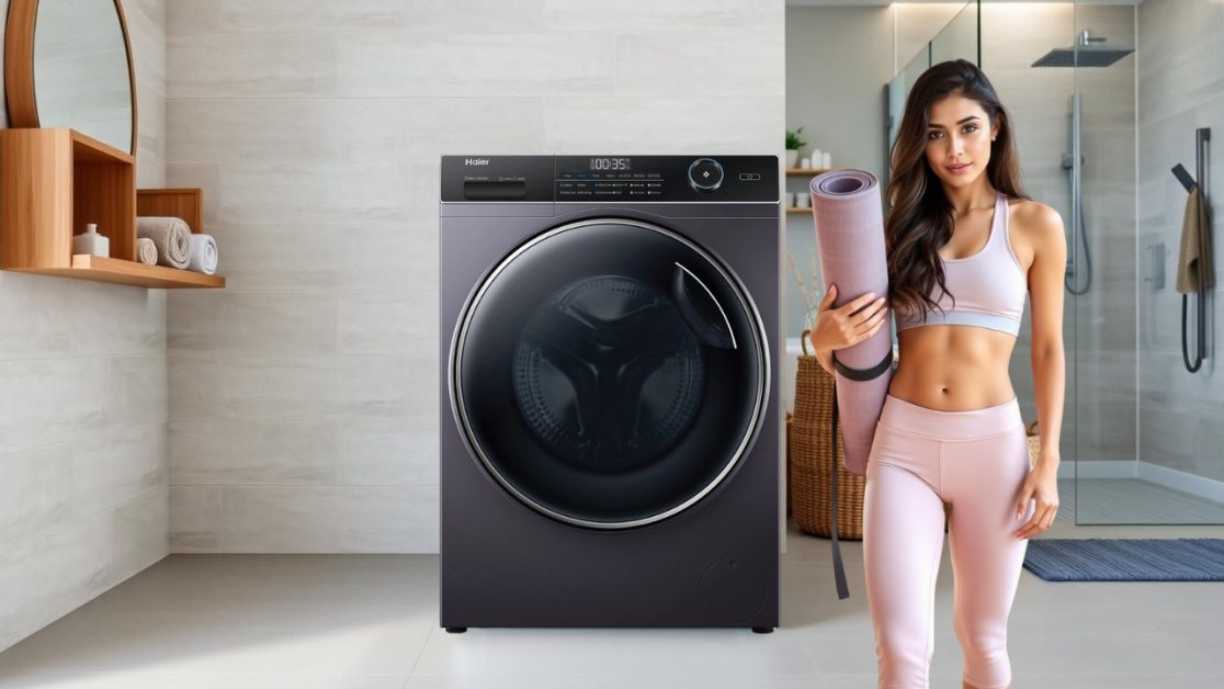 Clean dirty Yoga mat in washing machine