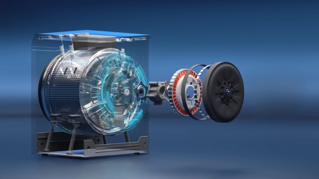 Direct Motion Motor features in washing machine