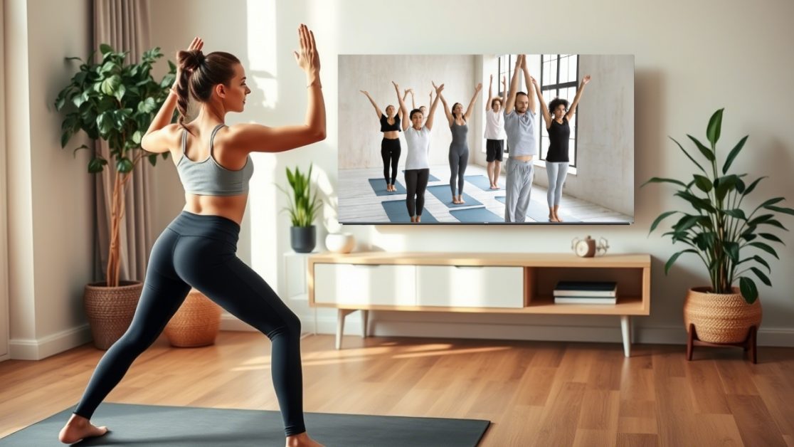 Do Yoga with the help of Mini LED TV