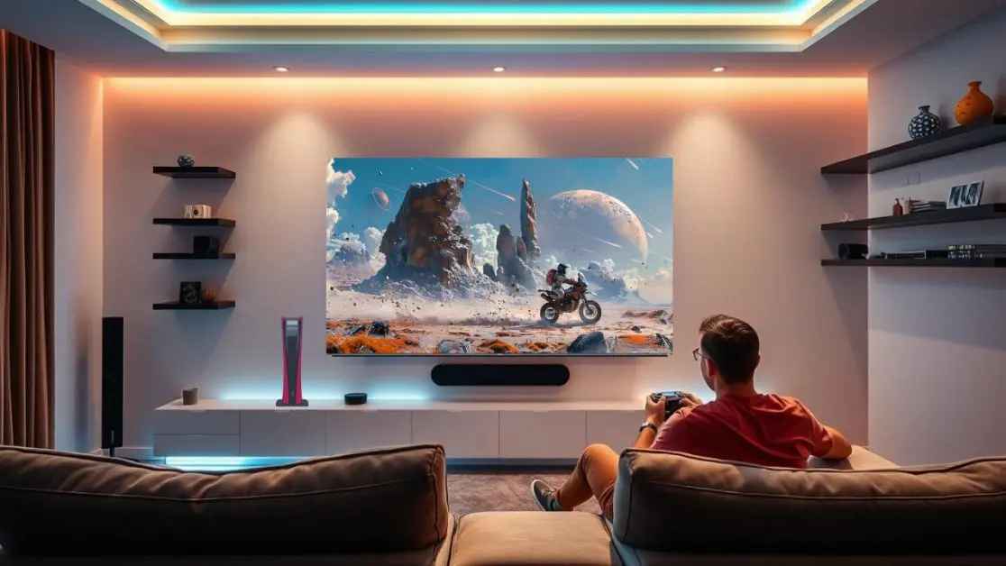 Gaming on Big mini LED TV Gaming on Big mini LED TV