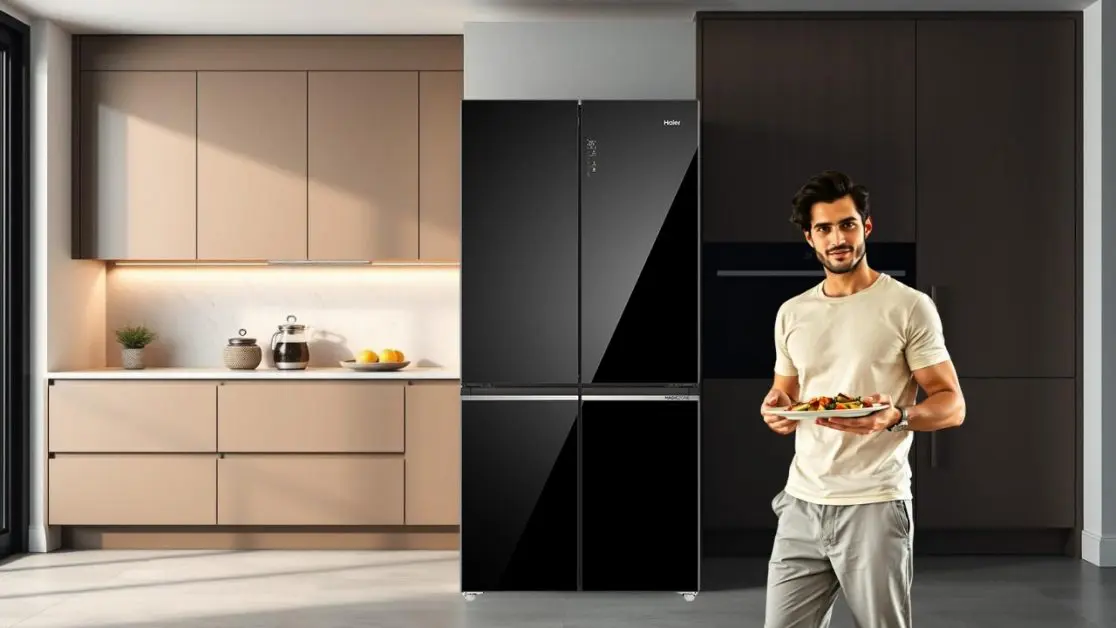 Get 4-Door Convertible Refrigerator for your dad