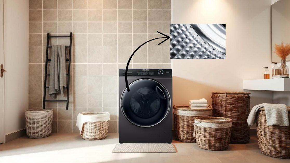 Get Pillow Drum design in washing machine