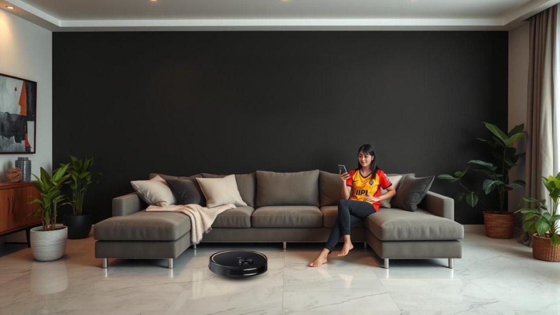 Get Smart Robot Vacuum cleaner at work