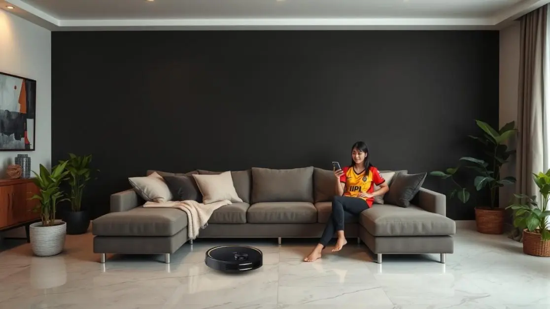 Get Smart Robot Vacuum cleaner at work