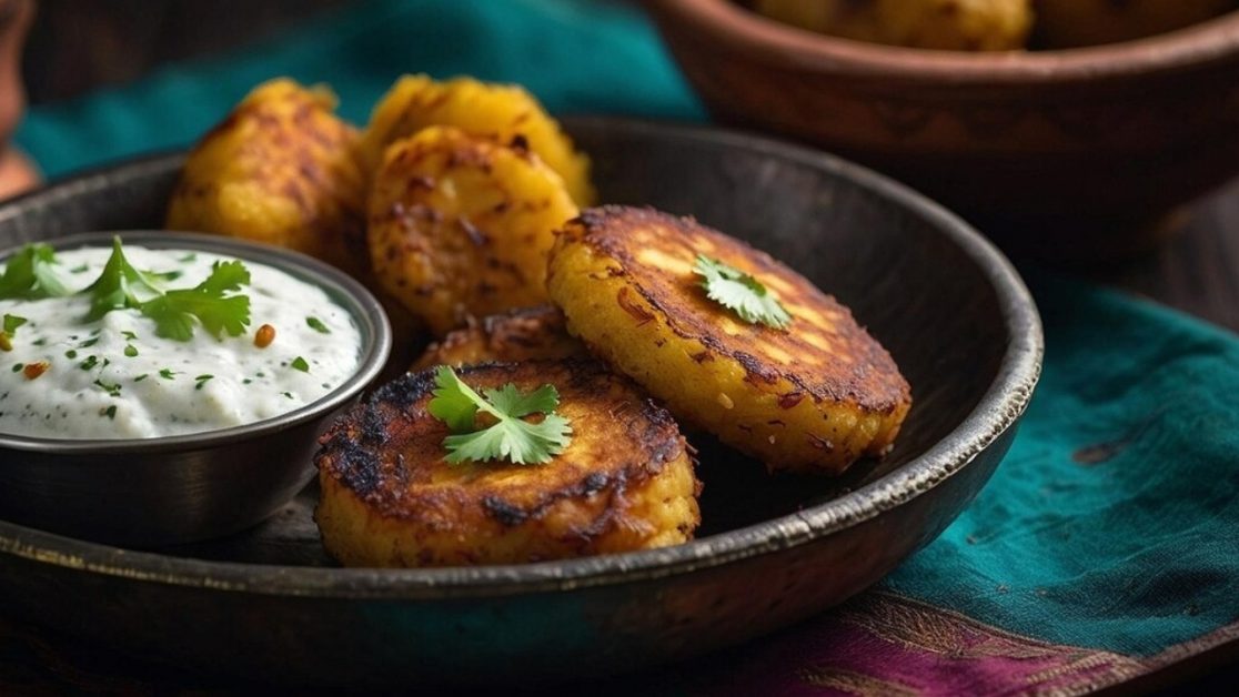 Make Aloo Tikki without Guilt in microwave