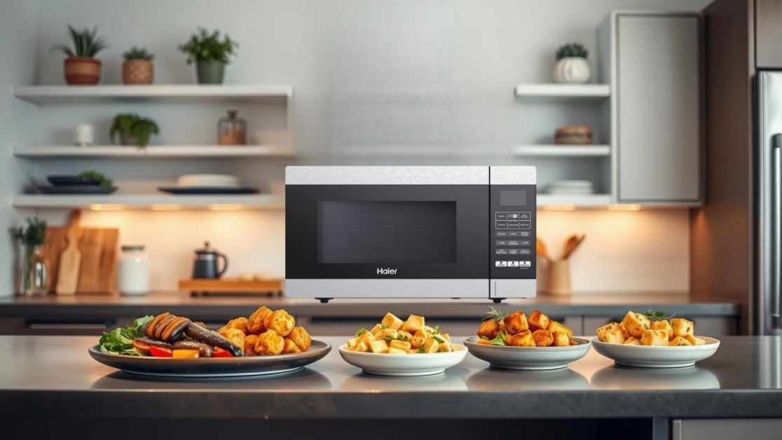 Microwave with built in air fryer function