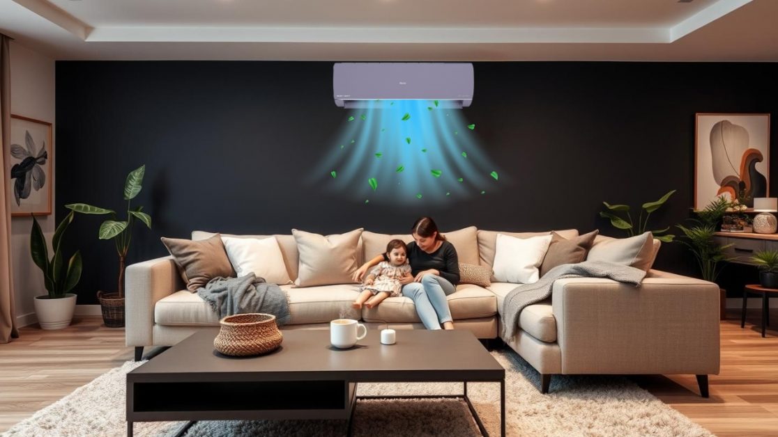 Parents Setting AC for Kids