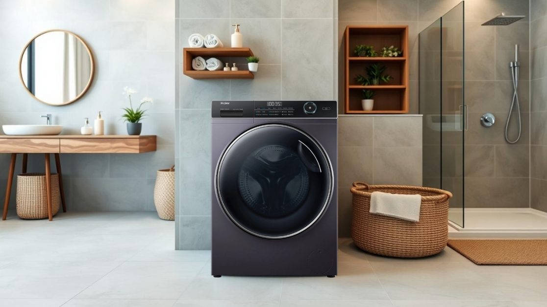 Perfect washing machine with Space and Aesthetic