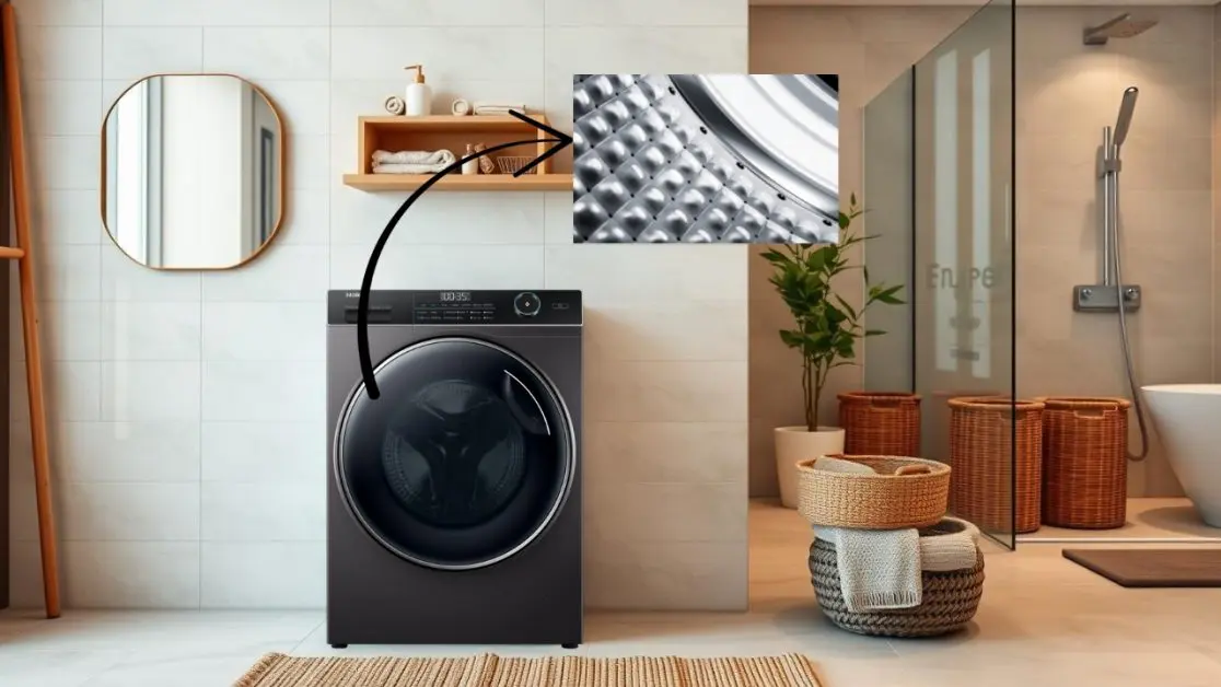 Pillow drum in washing machine protects your clothes