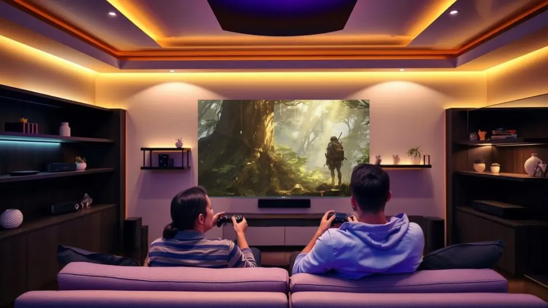 Play survival games in QLED TV