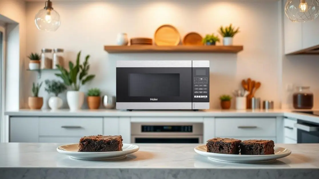 Rapid Brownie Baking in Microwave