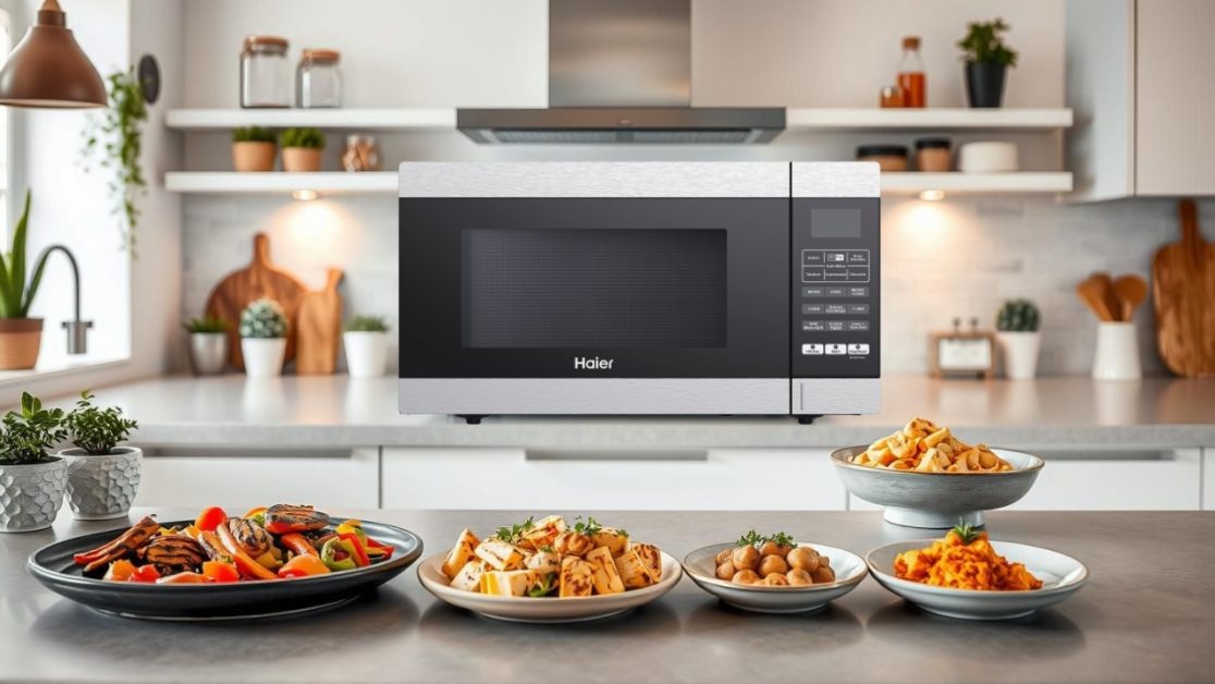 Use in built air fryer in microwave