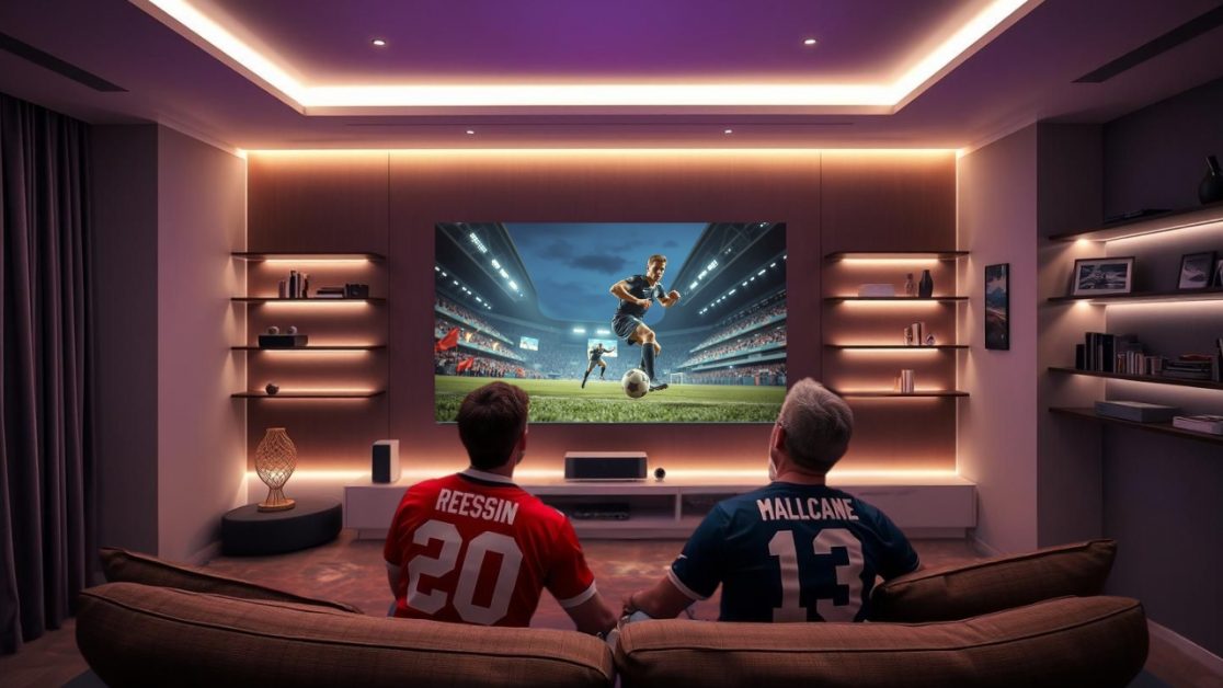 Viewing Football Matches in Mini LED TV