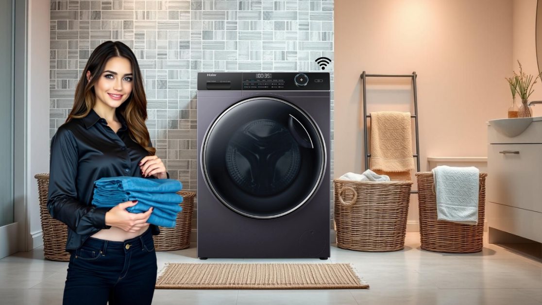 Wash your jeans in smart washing machine