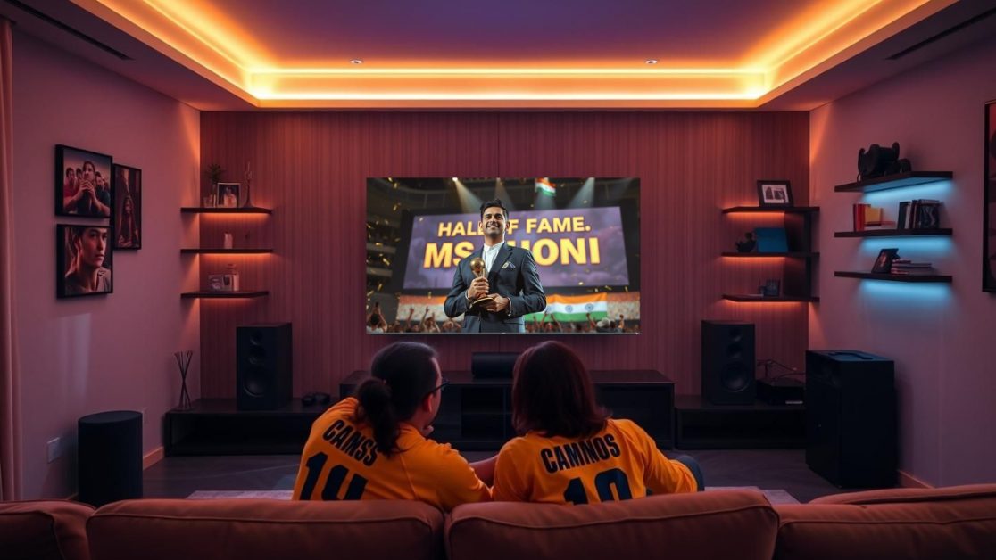 Watch Dhoni’s Emotion in 4K in mini LED TV