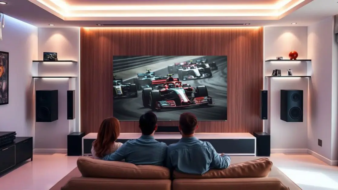Watch F1 Races in Mini LED TV