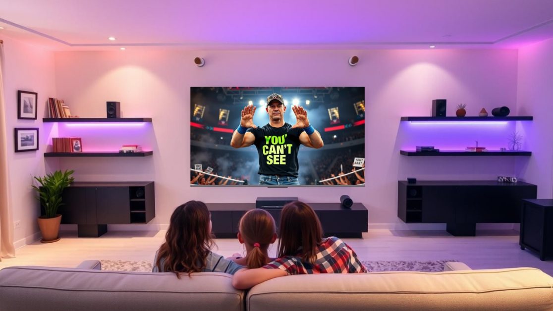 Watch John Cena historic matches on a QLED