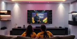 Watch MS Dhoni Getting honoured with hall of fame on a big tv