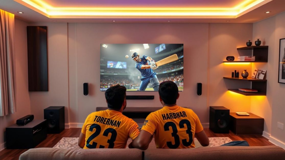 Watch MS dhoni playing cricket in mini LED TV