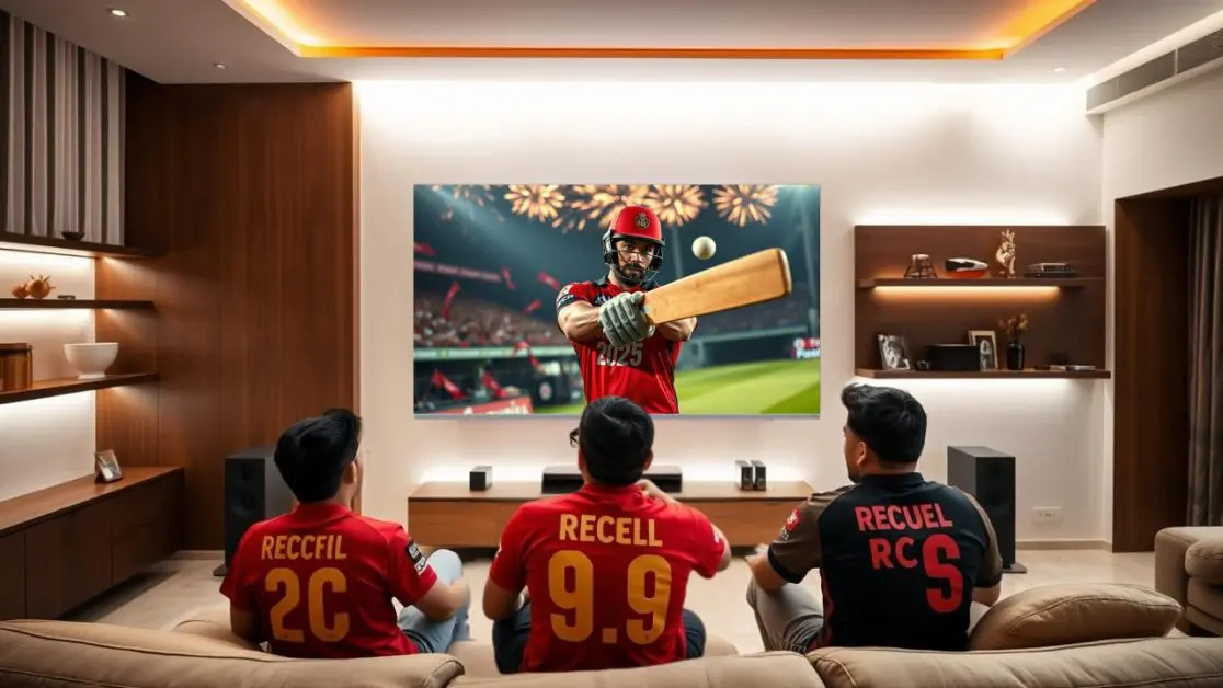 Watch RCB winning moment in 4k LED TV