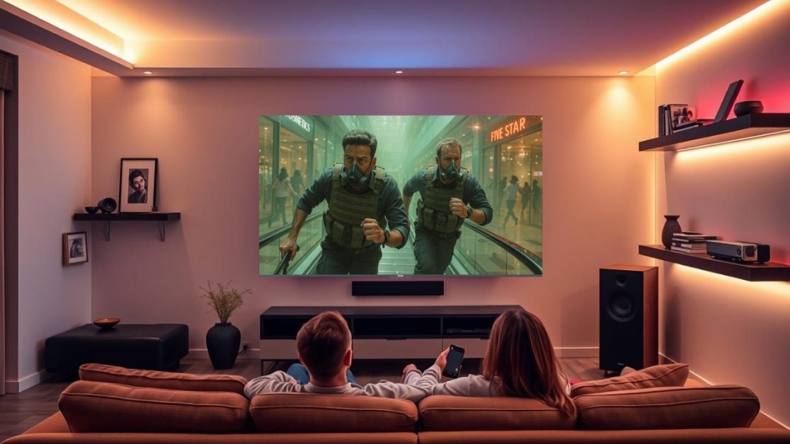 Watch family man in action in QLED TV