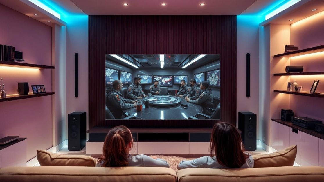binge-watch in QLED TV