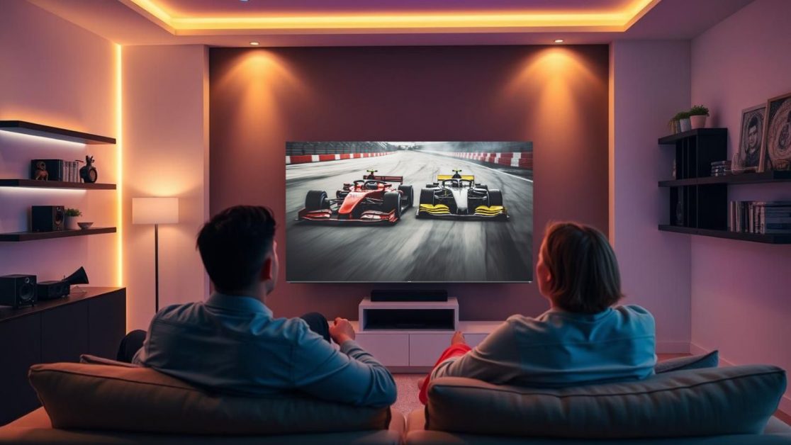 choose right-sized TV to watch F1 races