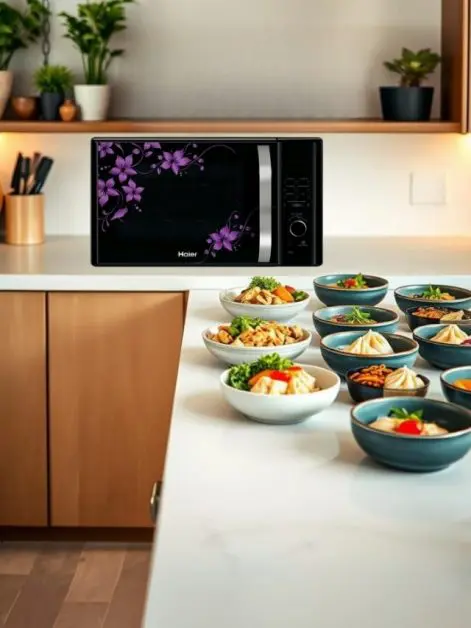 Microwave with 400 Menu Preset Recipes