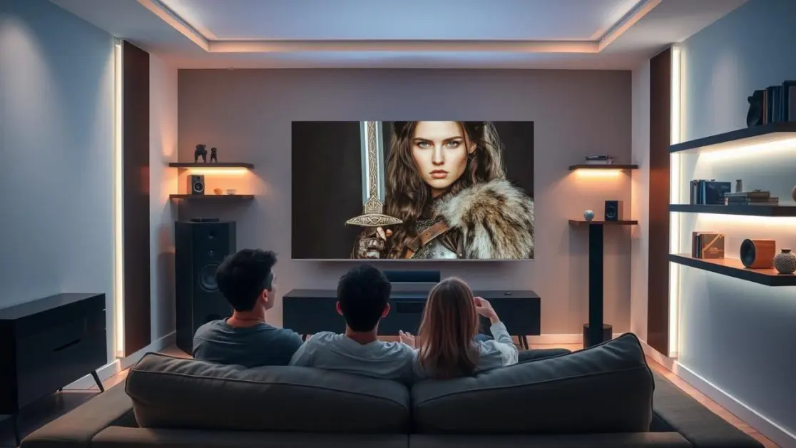watch action movies in QLED TV