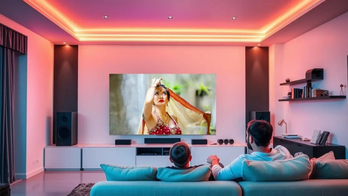 Cinematic Contrast at Home in QLED TV Cinematic Contrast at Home in QLED TV
