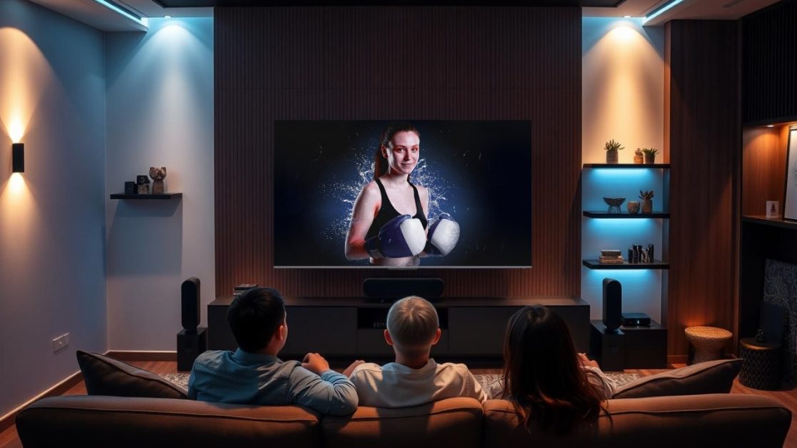Cinematic Contrast of QLED TV