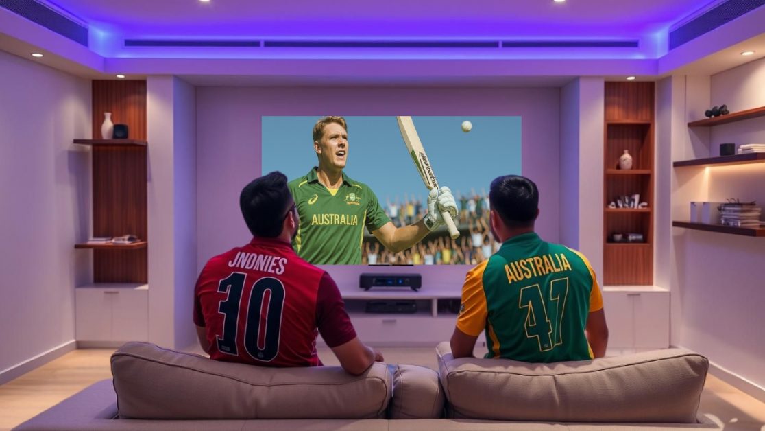 Cinematic cricket thriller with OLED TV