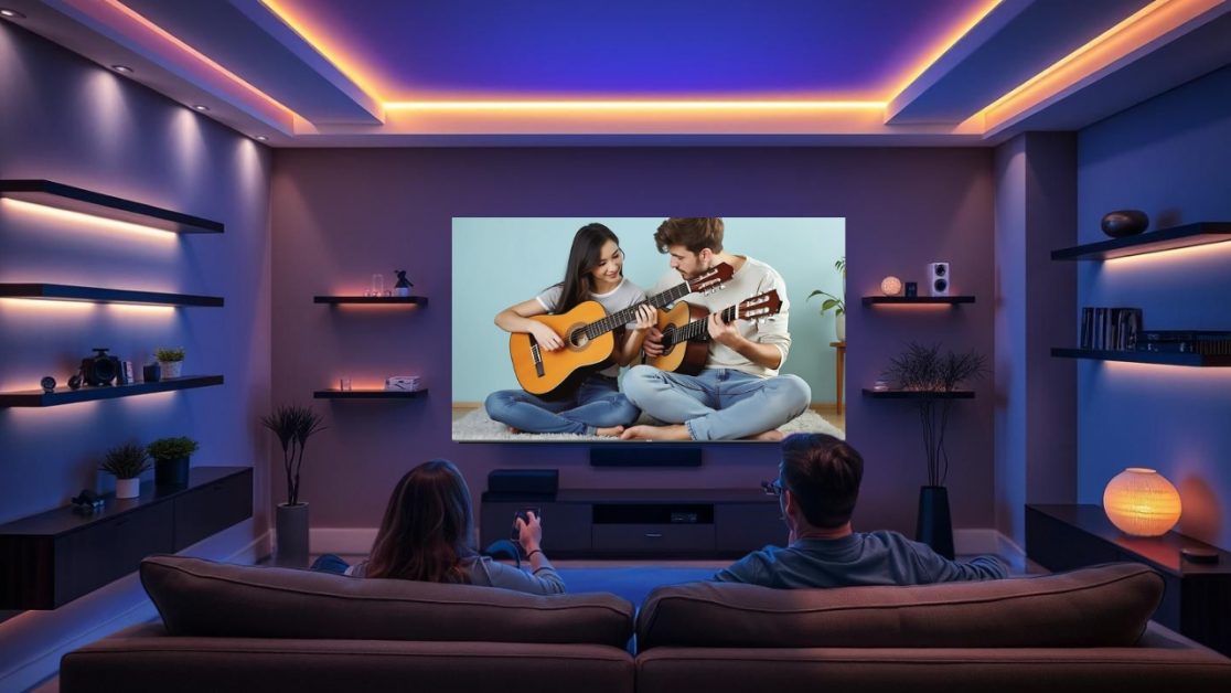 Enjoy Late night movies with Mini LED TV