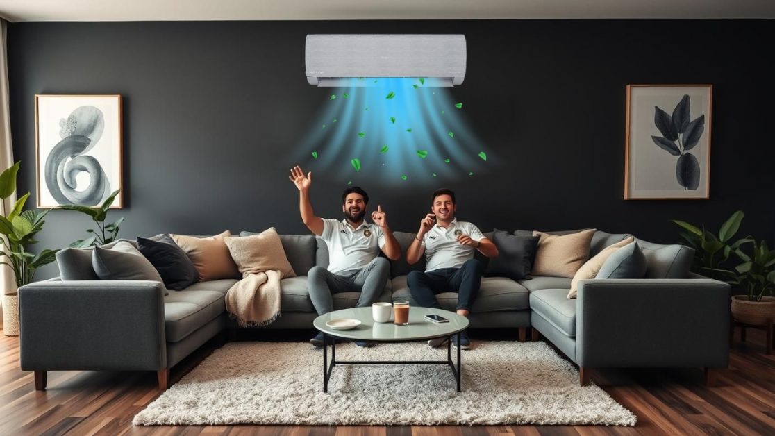 Enjoy cool air from AI AC during test matches