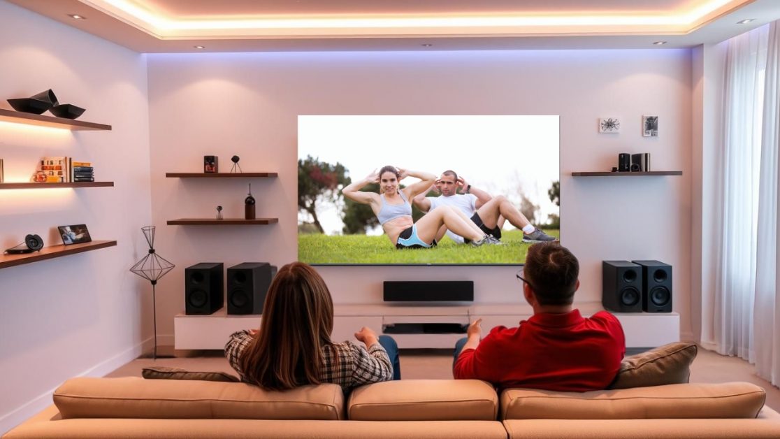 Exercises You Can Do At Home with Mini LED TV