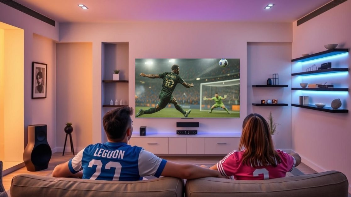 Experience watching sports in QLED TV