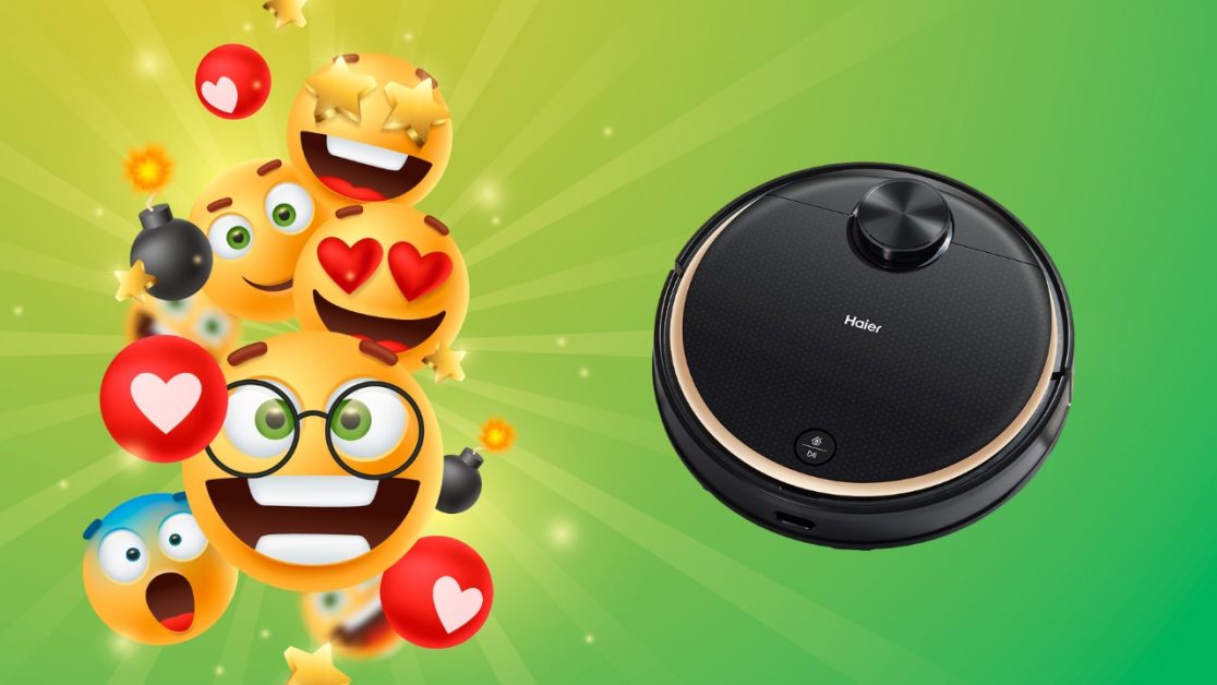 Get Robot vacuum cleaner this world emoji day