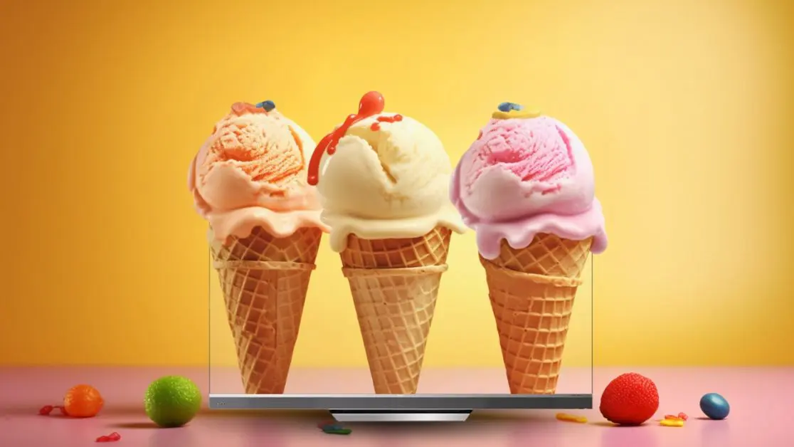Ice Cream and Streaming in Mini LED TV