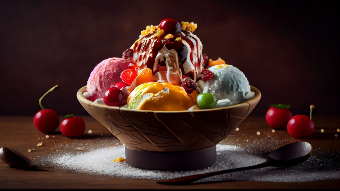 Perfect Sundaes in refrigerator