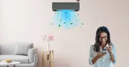 Pre cool your home from office using AI AC