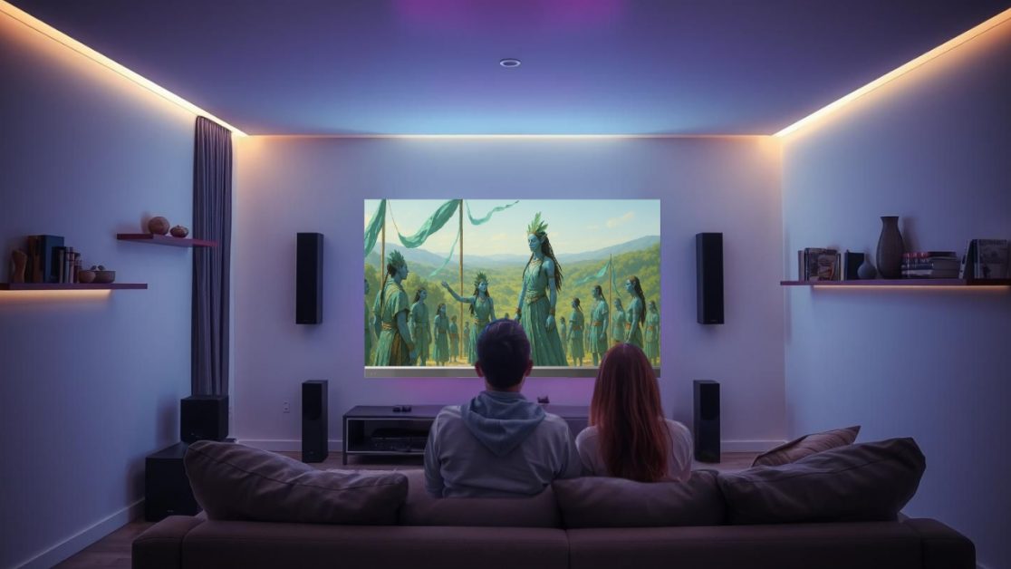 Setup Mini LED TV this Avatar - fire and ash movie