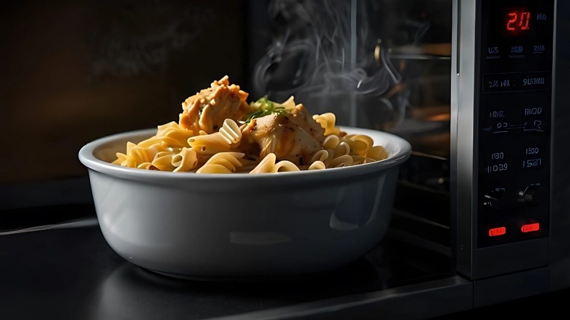 Snacking During Rain with microwave