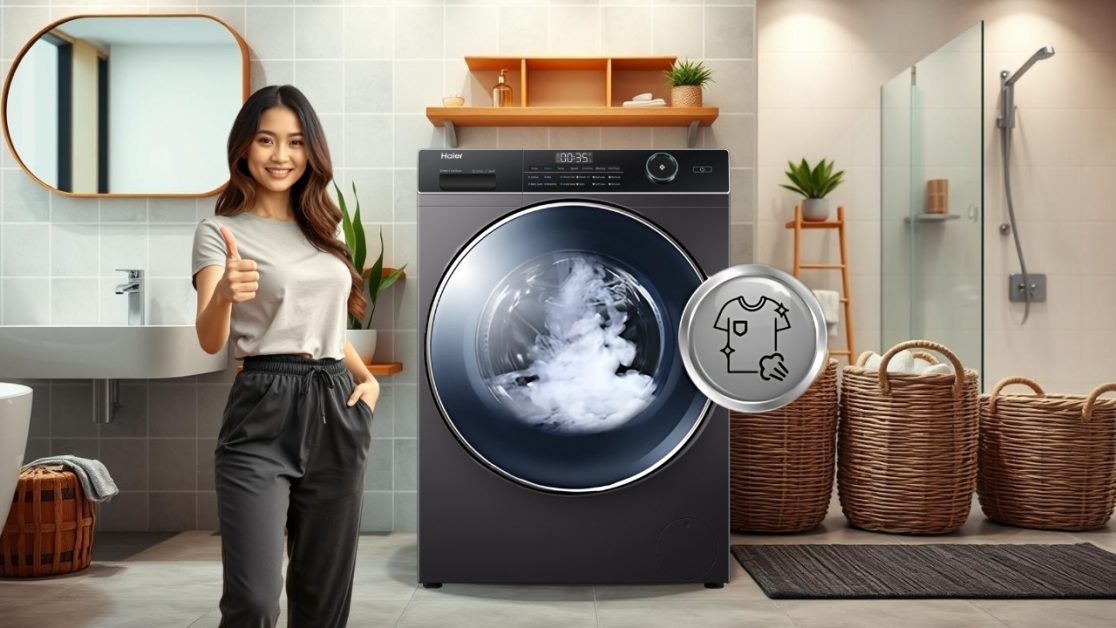 Steam Refresh feature in washing machine