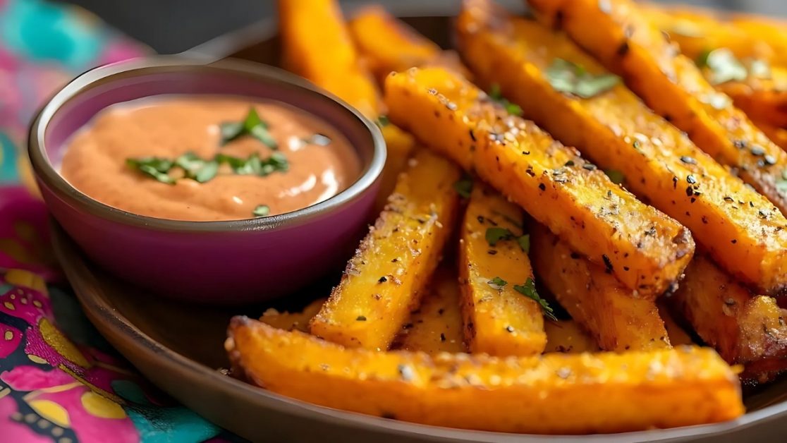 Sweet Potato Masala Fries in air fryer
