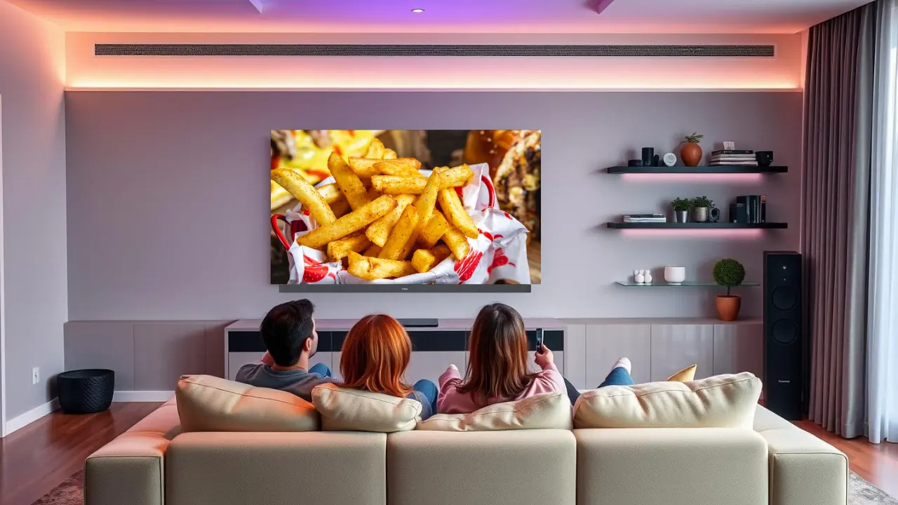 TV Setting That Makes French Fry Day and Movie Night a Ritual