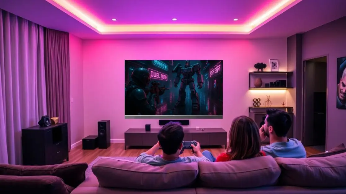 Try BGMI in mini LED TV