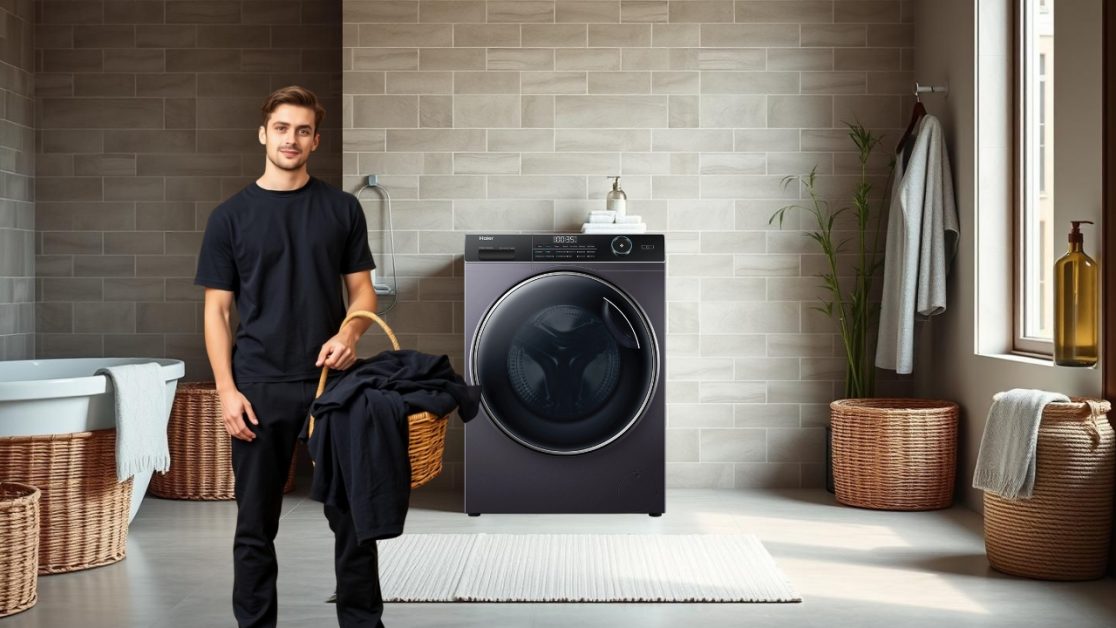Use Cold water in washing machine for black clothes