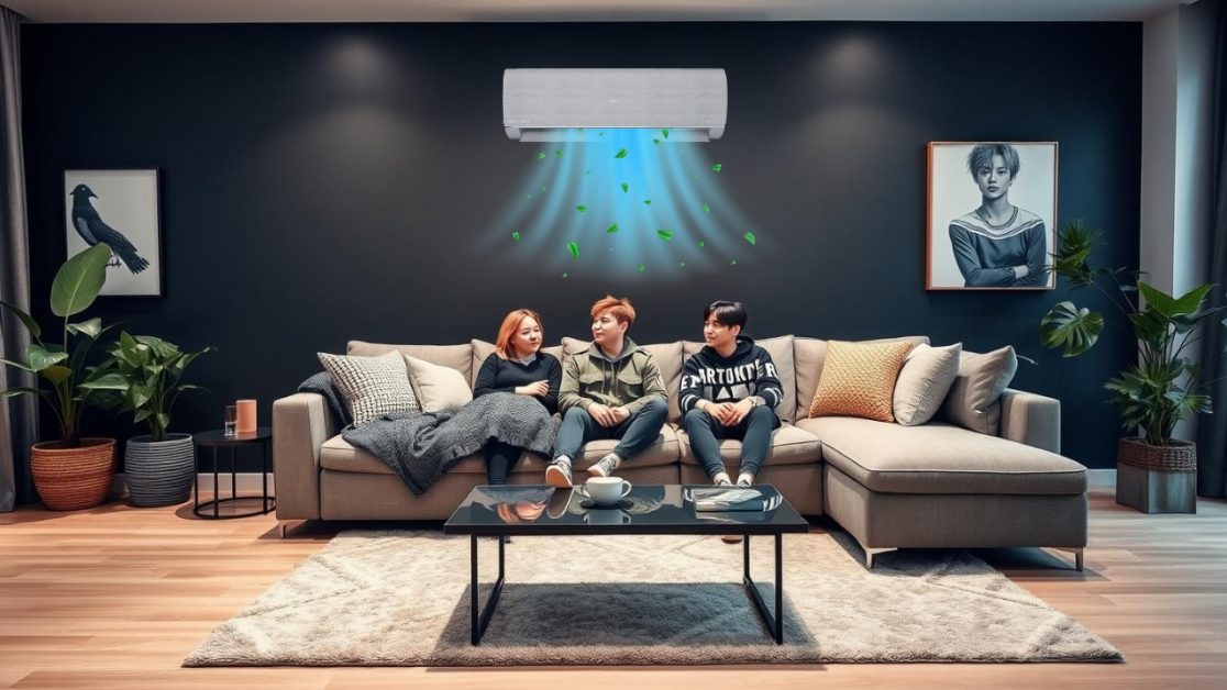 Vibing to BTS songs with AI AC