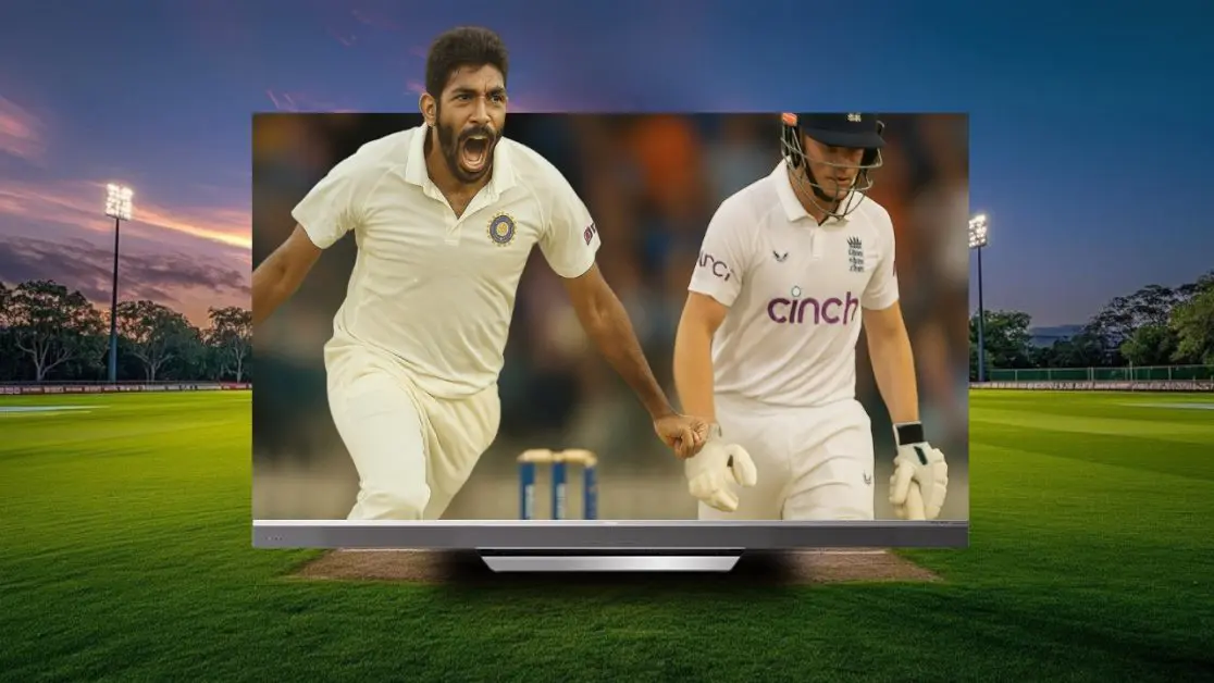 Watch IND vs ENG Test Match in Mini LED TV
